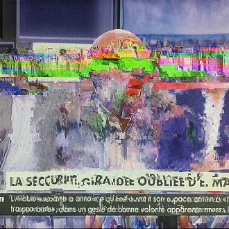 Glitch Art Numérique • Data Bending Screen Shot • 2022 